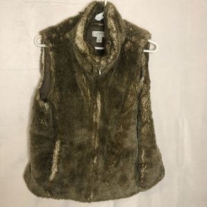 Ann Taylor LOFT Brown Vest Size 10